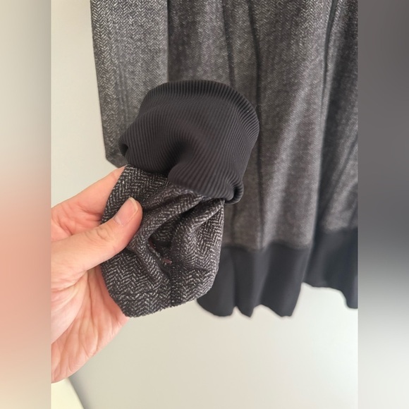 Lululemon Daily Practice Jacket Heathered Herringbone Black Full Zip Hooded - Picture 2 of 6